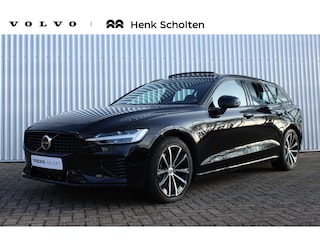 Volvo V60 T6 Plug-in hybrid AWD Plus Dark | Verwarmbare Voorstoelen (met geheugen), Stuurwiel en Achterbank | Semi-Elektrische Trekhaak | Verwarmbare Voorruit | Premium Audio by Harman Kardon | 360-Camera