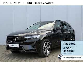 Volvo XC60 T6 Plug-in hybrid AWD Plus Dark | Verwarmde Voorstoelen, Stuurwiel en Achterbank | Panoramisch Schuif-/Kanteldak | Semi- Elektrische Trekhaak | 360-Camera | Adaptieve Cruise Control | Draadloze Telefoonlader