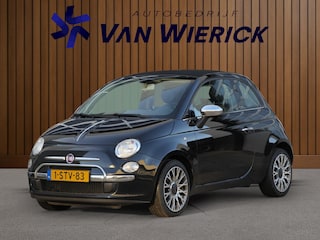 Fiat 500 0.9 TwinAir Lounge Cabrio 86PK | Half leer/stof | Airco | Parkeersensoren