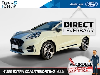 Ford Puma 1.0 EcoBoost Hybrid ST-Line | Uit Voorraad Leverbaar | Prijs inclusief 6500 Euro Ford Voordeel | Automaat | Verwarmbare Voorstoelen | Verwarmbare Voorruit | Verwarmbare Stuur | Elektrisch Bedienbare Achterklep | Achteruitrij Camera | Apple Carplay & Android Auto