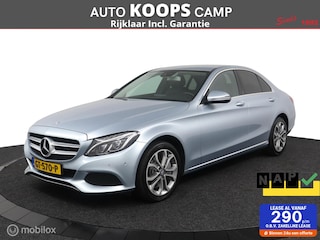 Mercedes-Benz C-klasse 350 e Lease Edition Plug in Hybride | Clima | Zwart-leder | Cruise | Luchtvering | Led | PDC V+A |Stoel ververwarming| 17LMV | NL Auto | DEALER-STAAT