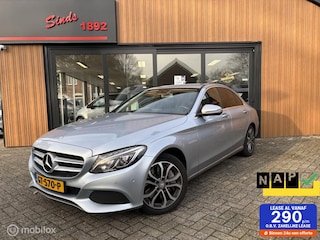 Mercedes-Benz C-klasse 350 e Lease Edition Plug in Hybride | Clima | Zwart-leder | Cruise | Luchtvering | Led | PDC V+A |Stoel ververwarming| 17LMV | NL Auto | DEALER-STAAT