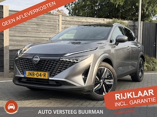 Nissan Qashqai Tekna 1.3 MHEV 158PK Xtronic Automaat Navigatie, Rondomzichtcamera, Keyless, Leder, Panoramadak, Stoel, Stuur & Voorruitverwarming, Memory