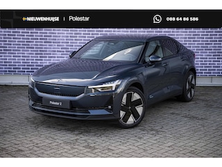 Polestar 2 Long Range Single Motor Prime 82 kWh | Pilot assist | 360 camera met parkeerhulp | BLIS | Cross Traffic Alert | Rear collision warning | Panoramadak | Harman Kardon premium sound | Volledig verstelbare voorstoelen | Polestar digital key | LED mistlampen met bochtverlichting | Elektr. bedienbare achterklep met voetsensor | Warmtepomp | stoelverwarming achterin | Verwarmd stuurwiel |