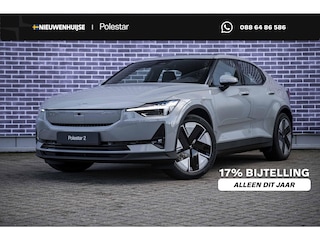 Polestar 2 Long Range Single Motor Prime 82 kWh | Pilot assist | 360 camera met parkeerhulp | BLIS | Cross Traffic Alert | Rear collision warning | Panoramadak | Harman Kardon premium sound | Volledig verstelbare voorstoelen | Polestar digital key | LED mistlampen met bochtverlichting | Elektr. bedienbare achterklep met voetsensor | Warmtepomp | stoelverwarming achterin | Verwarmd stuurwiel |