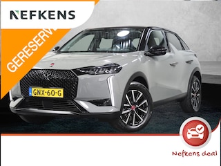 DS 3 1.2 130PK Performance Line | AUTOMAAT | AppleCarPlay/AndroidAuto | Navigatie | Climate Control | Adaptief Cruise Control | 360'Camera | Alcantara | Keyless | Head-Up Display | Privacy Glass | Isofix |