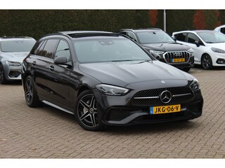 Mercedes-Benz C-klasse Estate 300 e 4MATIC AMG Line / Panoramadak / 360Camera / Burmester / Sfeerverlichting / 18'' / CarPlay / Stoelverwarming / DAB / Cruise Control