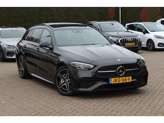Mercedes-Benz C-klasse Estate 300 e 4MATIC AMG Line / Panoramadak / 360Camera / Burmester / Sfeerverlichting / 18'' / CarPlay / Stoelverwarming / DAB / Cruise Control