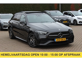 Mercedes-Benz C-klasse Estate 300 e 4MATIC AMG Line / Panoramadak / 360Camera / Burmester / Sfeerverlichting / 18'' / CarPlay / Stoelverwarming / DAB / Cruise Control