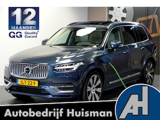 Volvo XC90 2.0 T8 AWD 335kW/455pk Aut8 Recharge Long Range Ultimate Bright LUCHTVERING + PANORAMADAK + HARMAN/KARDON + STOELVERWARMING/-MASSAGE/-VENTILATIE + ADAPT.CRUISE + PILOT ASSIST + BLIS + HEAD-UP + 360 CAMERA + PARKSENSOREN V&A + 21" LM-VELGEN!!