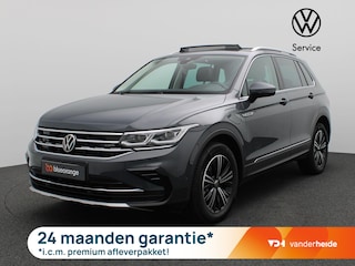 Volkswagen Tiguan 1.4 TSI eHybrid Elegance 245PK DSG Pano-Schuifdak, Trekhaak, Volleder, Memorystoel, 360gr. Camera, Side Assist, Keyless, DCC, Adaptieve Cruise Controle, 18" LM Velgen