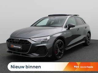 Audi A3 Sportback 45 TFSI e S edition Competition 272PK S-Tronic Pano-Schuifdak, Leder, Led matrix, memorystoel, adaptive cruise, keyless, achteruitrijcamera, stoelverwarming voor, 18" lichtmetaal