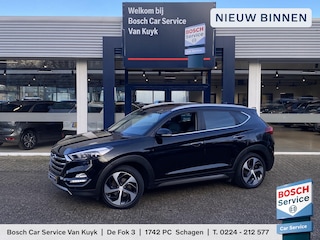 Hyundai Tucson 1.6 T-GDi Premium 4WD / Automaat / NL-Auto / 1e-Eigenaar / Vol-Leder / Stoel-/Stuurverwarming / Stoelverkoeling / Trekhaak / Keyless / LED / Cruise-Control / Climate-Control / Stoelverwarming-Achter / DAB Radio-Bluetooth / Navi / PDC V+A / Camera-Achter / 19'' LMV / All-Season / ENZ.