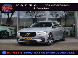 Volvo V90 2.0 T8 Plug-in hybrid AWD Ultra Dark | Head-up Display| Gelaagde zijruiten| 360* Camera| Semi-elektrisch inklapbare trekhaak|