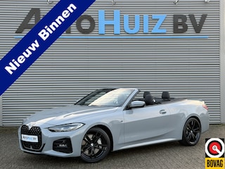 BMW 4-serie Cabrio 430i High Executive M Sport 19 Inch Leer Elek Stoelverstelling Nekverwarming Stuurwielverwarming ACC Brooklyn Grau Metallic