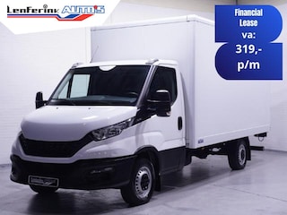 Iveco Daily 35S16 160 pk Bakwagen met Laadklep Airco ECC Audio DAB+, Enkel Lucht, LxBxH 415x214x208 cm, 3-Zits