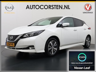 Nissan Leaf Acenta 40kWh Navi Camera Adap.Cruise Apple Carplay Android Ecc SOH 88% DAB Stuur-Stoel-Achterbankverwarming Lmv Privacy Glas Rijstrooksensor Origineel Nederlandse Auto 1e Eigenaar