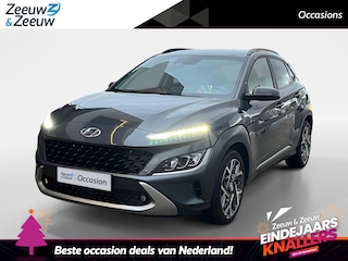 Hyundai Kona 1.6 GDI HEV Premium | Apple Carplay / Android Auto | Elektrisch Verstelbare Voorstoelen | Stoelverwarming + Stoelkoeling | Stuurverwarming | Licht + Regensensor | Cruise Control Adaptief | Parkeersensoren Voor + Achter | Rijstrooksensor + Correctie | 18"Lichtmetalen Velgen