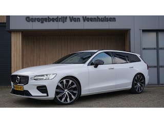 Volvo V60 2.0 T5 250pk R-Design Black Optik H&K Leder 20inch LM Navi LED Virtual Cockpit Stoel & Stuurwiel V.W. *Uitstraling*