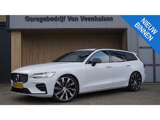 Volvo V60 2.0 T5 250pk R-Design Black Optik H&K Leder 20inch LM Navi LED Virtual Cockpit Stoel & Stuurwiel V.W. *Uitstraling*