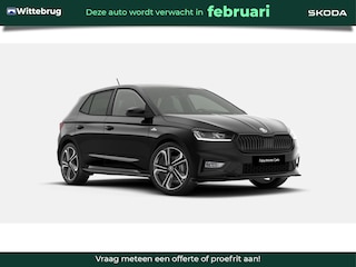 Skoda Fabia 1.0 TSI Monte Carlo / 18" lichtmetalen velgen Libra / Verwarmbare Voorstoelen / Travel Assist / Navigatie Pakket / Charging pakket / Licht en Zicht plus / €1500 inruilpremie