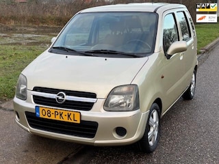 Opel Agila 1.2-16V Maxx Airco Electric pakket Audio/CD LMV 14" Colorpakket Getint glas Dealeronderhoud 88460 km's NAP! Nieuwe Apk!