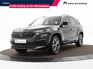 Skoda Kodiaq 1.5 TSI 150pk DSG Sportline Business 7p. · Camera · Elek. Trekhaak · Apple/Android Car Play · Elek. bestuurdersstoel · Elek. Achterklep · Keyless · 19'' Inch · Garantie t/m 04-06-2027 of 100.000km
