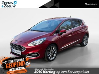 Ford Fiesta 1.0 EcoBoost Hybrid Vignale | LEDER | NAVI | STOEL/STUUR VERWARMING | BOMVOL | 1 JAAR GARANTIE