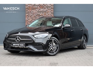 Mercedes-Benz C-klasse Estate 300 e AMG Line Aut9 | Panoramadak | Distronic | Trekhaak | Burmester | Memory | Verwarmd Stuurwiel | Digital Light | HUD | Augmented Reality |