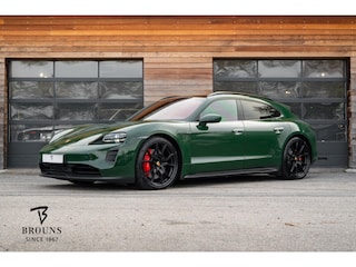 Porsche Taycan GTS 598pk | PTS British Racing Green | Oleo Leder Truffel | HUD | InnoDrive