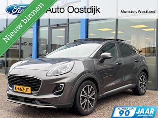 Ford Puma 1.0 EcoBoost Titanium 125Pk Trekhaak Panodak Winterpack Adaptieve Cruise Camera Parkeersensoren Climate Privacy Glass *Dealer Onderhouden*