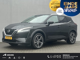 Nissan Qashqai 1.3 MHEV Xtronic Tekna / Vaste Trekhaak 13-polig (Trekgewicht 1.800kg) / all seasons / Panoramadak / HUD / 360° Camera / Apple Carplay & Android Auto / Navigatie full map /  Keyless Entry & Start / Elektrisch Verstelbare Bestuurdersstoel /  Elektrische Achterklep /