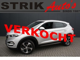 Hyundai Tucson 1.6 T-GDi 177PK Premium - LEDER - NAVIGATIE - CAMERA - TREKHAAK - PDC