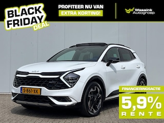 Kia Sportage BLACK FRIDAY DEAL | 1.6 T-GDi 265pk Plug-In Hybrid AT6 4WD GT-Line | Schuif- Kanteldak | Elektrische Kofferbak | Stoelverwarming Voor + Achter |