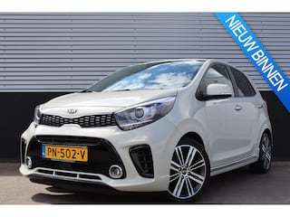 Kia Picanto 1.2 CVVT 84pk 5-zits GT-Line Stoel- & stuurverwarming, 4-Cilinder, Lederen bekleding, Dealeronderhouden, keyless, achteruitrij camera, parkeersensoren Achter, Navi