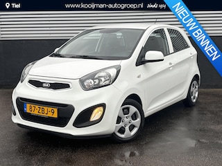Kia Picanto 1.0 CVVT Comfort Pack UNIEKE KM-stand! Airco, Nieuw geleverd en dealeronderhouden, 1e eign. 5-deurs, 5-Zits