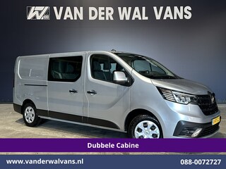 Renault Trafic 2.0 Blue dCi 131pk L2H1 Dubbele Cabine Fabrieksgarantie Euro6 Airco | 6-Zits | Navigatie | LED | Camera | Cruisecontrol 2500kg Trekhaak, Parkeersensoren