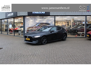 Mazda 3 2.0 e-SkyActiv-X M Hybrid 186 Luxury , Trekhaak, Aero Pakket, All Season, Leder, Bose, Stoelverwarming, Stuurverwarming, LMV 18 Inch, 360 Camera, Navi, Clima, HUD, PDC, Adap. Cruise, LKA