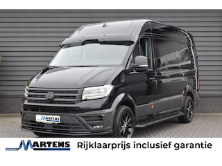 Volkswagen Crafter 30 2.0 TDI 140pk DSG L3H3 Exclusive Black Style Facelift BPM vrij! Trekhaak Camera Led Zonneklep Sidesteps Navigatie