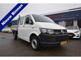 Volkswagen Transporter 2.0 TDI L2H1 DC ,  140PK  ,  TREKHAAK , AIRCO , 6-PERSOONS ,