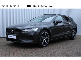 Volvo V60 B4 Plus Dark Automaat | Panoramadak | Verwarmbare voorstoelen | Verwarmbare achterbank | Verwarmbaar stuurwiel | Premium audio by Harman Kardon | Rondom zichtcamera | 19 inch Lichtmetalen velgen