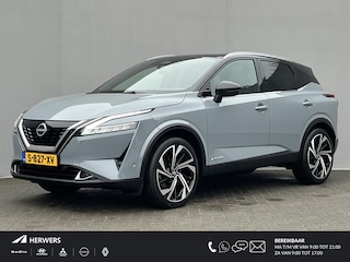 Nissan Qashqai 1.5 e-Power Tekna Plus / Panoramadak / HUD / Apple Carplay & Android Auto / 360° Camera / Keyless Entry & Start / Navigatie full map / Stuur- en Stoelverwarming / Voorruitverwarming / Climate Control / Adaptieve Cruise Control / Elektrisch Verstelbare Voorstoelen met geheugenset Bestuurdersstoel / Massagefunctie