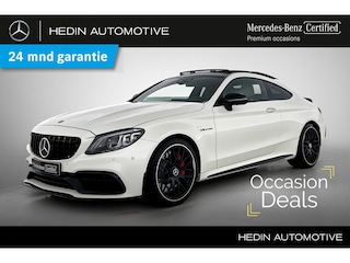 Mercedes-Benz C 63 S AMG Coupé Automaat | MANUFAKTUR | AMG Nightpakket | Panoramadak | Burmester Audio | Comand Online | Distronic | 360° Camera | Multibeam LED | Sfeerverlichting | AMG Performance Uitlaat