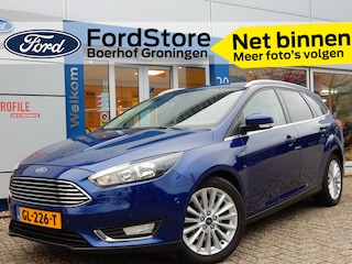 Ford Focus Wagon 1.5 150PK Titanium Wagon Automaat | Camera | Trekhaak | Leder bekleding | Navigatie |