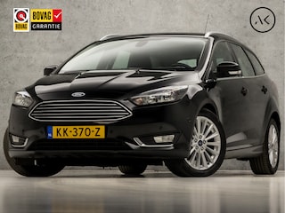 Ford Focus Wagon 1.0 Titanium (NAVIGATIE, CLIMATE, CRUISE, PARKEERSENSOREN, SPORTSTOELEN, KEYLESS, LM VELGEN, NIEUWSTAAT)