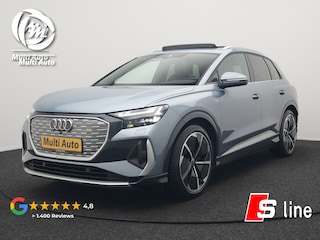 Audi Q4 50 quattro S edition 77 kWh 299pk | Trekhaak Af Fabriek | Panodak | Adaptive Cruise | Head Up | Sonos Audio | Camera | Lederen Sportstoelen Memory & Verwarmd | Virtual | Navigatie | Keyless | 21"L.M |