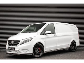 Mercedes-Benz Vito 163PK LANG JB-EDITION FULL BLACK / AMG / SPOILER / VERLAGINGSVEREN / NAVIGATIE / SIDE-BARS / FULL / NAVI
