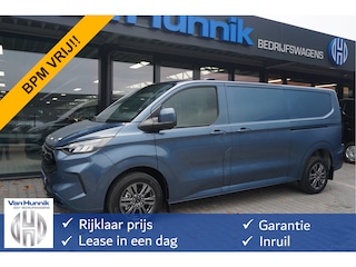 Ford Transit Custom 320L 170PK Limited AUT BPM VRIJ!! Navi, Cam, Adap. Cruise, 17" LM, LED 2x Schuifdeur!! NR. W01*