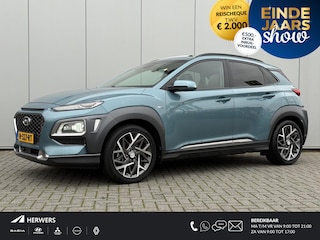 Hyundai Kona 1.6 GDI HEV Premium / 1e Eigenaar / Trekhaak 1300 KG / Zwart Leder / KRELL Audio / Achteruitrijcamera / Climate Control / Adaptive Cruise Control /