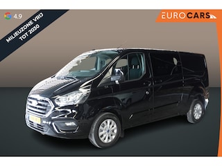 Ford Transit Custom 300 2.0 TDCI L2H1 Dubbele Cabine Automaat Navi Airco 2 Schuifdeuren Trekhaak Parkeersensoren Carplay